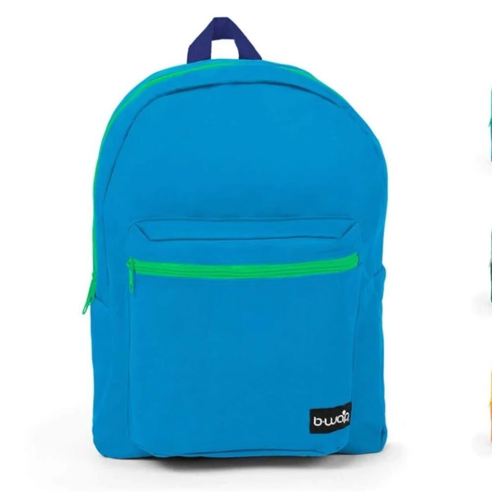 B-WAP School Backpack | Lightweight Canvas Travel Hike Daypack Bag Front Pocket